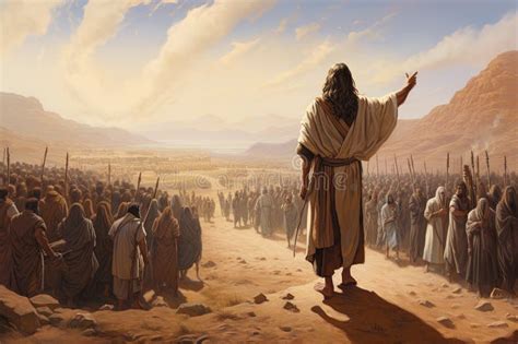 Moses Leading People Desert Stock Illustrations 43 Moses Leading