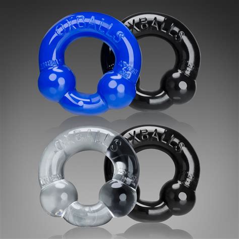 Buy Ultraballs 2 Piece Cock Ring Set Blackpolice Blue Oxballs