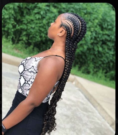 Straight Back Stitch Braids 💎💎💎 African Hair Braiding Styles Feed In