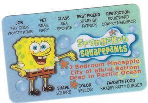We also have many other roblox song ids. Spongebob Squarepants .. plastic ID card Drivers License - | eBay