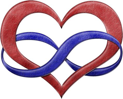 Polyamory Pride Infinity Heart Symbol In Pride Flag Colorsred Heart