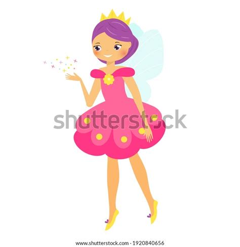 Cute Fairy Cartoon Fantasy Fairy Princess Stock Vector Royalty Free