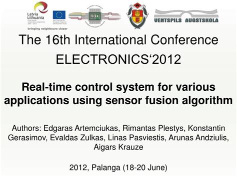 Ppt The 16th International Conference Electronics‘2012 Powerpoint
