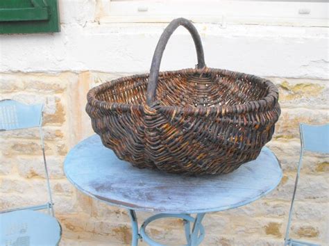 Items Similar To French Handmade Basket Vintage French Gathering Basket