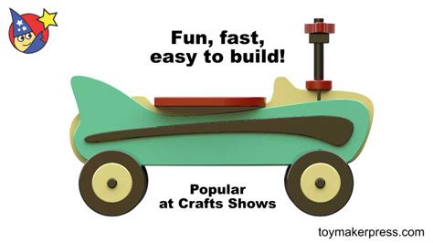Wood Toy Plans Retro 1957 Riding Toy Car Youtube