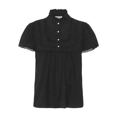 Continue Isabella Ss Bluse Black Jydepottendk