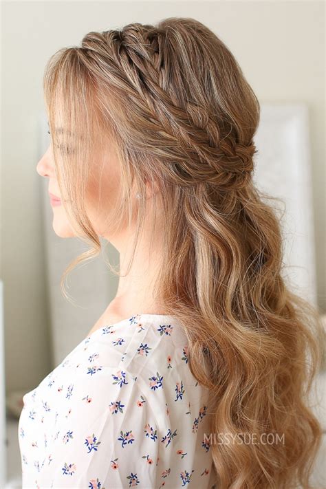 A super cute easy braided half up half down hair style. Half Up Double Wrapped Braids | MISSY SUE