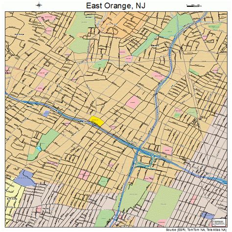 East Orange New Jersey Street Map 3419390
