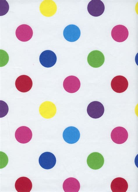 Multi Coloured Polka Dots Fabric For Bunting Polka Dot Fabric Dotted