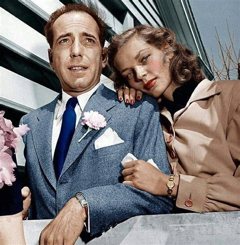 Humphrey Bogart And Lauren Bacall On Their Wedding Day May 21 1945