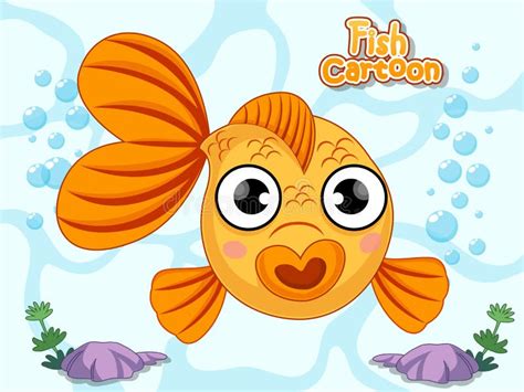 Cute Fish Cartoon Vector Colorful Cartoon Flat Aquarium Fish Icon