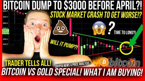 In this process gold has a major flow of this money but it comes with a flaw that you cannot sell it whenever you want to sell and wherever you want to want. BITCOIN DUMP TO $3000!? BITCOIN VS GOLD?! BTC & ETHEREUM ...