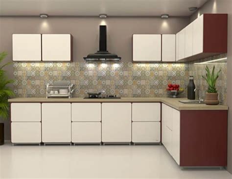 Modern Wooden L Shaped Kitchen Design Service At Rs 2000square Feet In