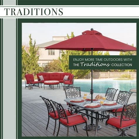 Hanover Traditions 3 Piece Bronze Patio Dining Set With Tan Cushions In