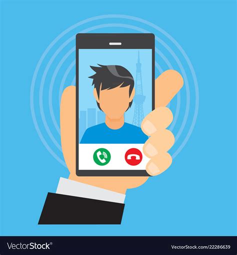 Incoming Calls From A Boy Royalty Free Vector Image
