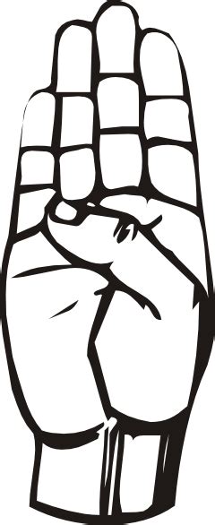 Sign Language B Clip Art At Vector Clip Art Online Royalty