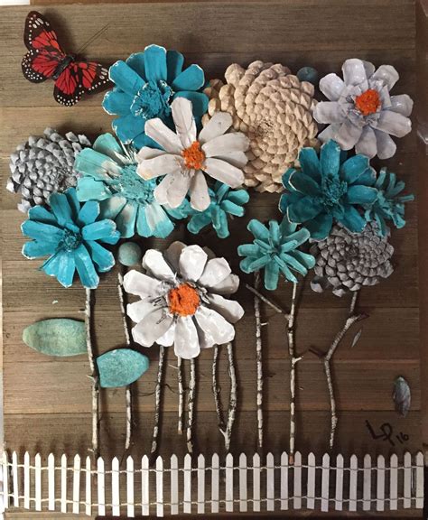 Pictures Of Beautiful Flower Bouquet Made With Pinecones Lively Pals