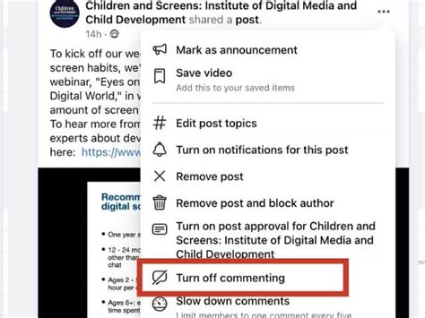 How To Turn Off Comments On Facebook Posts Groups And Pages Kids N Clicks