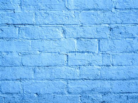 Blue Painted Brick Wall Free Stock Photo Public Domain Pictures
