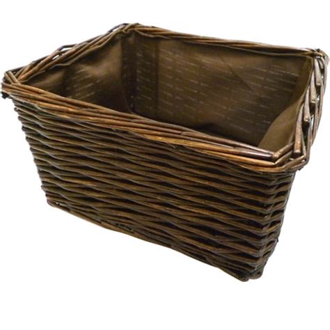 Canopy Handwoven Willow Dvd And Book Storage Basket