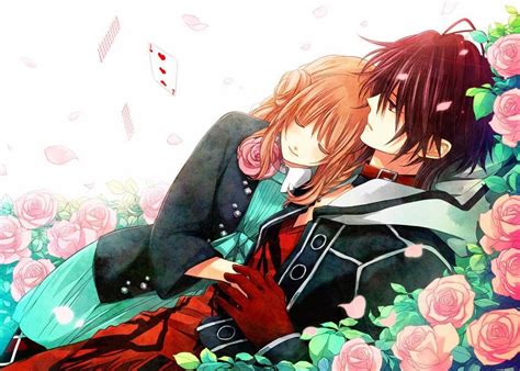 Romantic Couple Anime Wallpapers Wallpaper Smiling Anime Couple