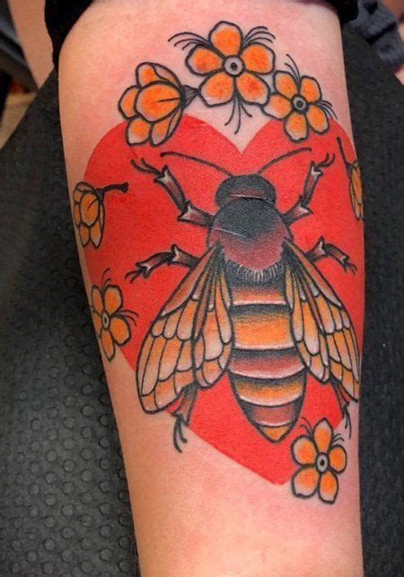 100 Popular Bee Tattoo Designs And Meaning Bee Tattoo Tattoos Wreath Tattoo