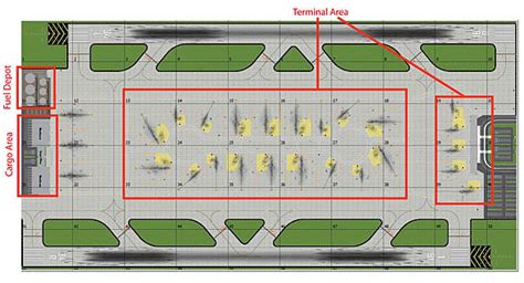 1500 Model Airport Dual Runway 1 Airport Diorama Designs