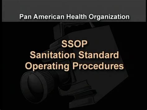 Ssop Sanitation Standard Operation Procedures On Vimeo