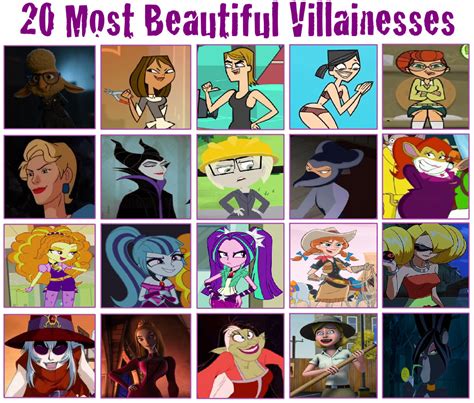 My Top 20 Beautiful Villainesses Meme By Hunterxcolleen On Deviantart