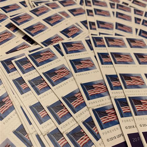 First Class Forever® Stamps 2019 Us Flag Usable Condition 55000