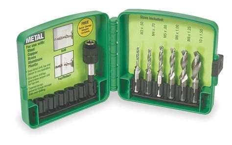 Greenlee Combination Drill And Tap Set Number Of Pieces 6 High Speed