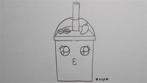 How To Draw A Cute Drink Easy Step By Step For Beginners Drawing018