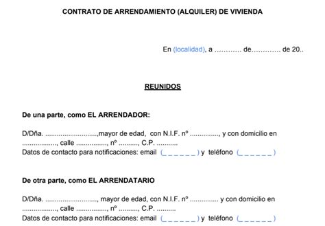 Contrato De Arrendamiento Vivienda Imprimible Fill Out Sign Online Pdmrea