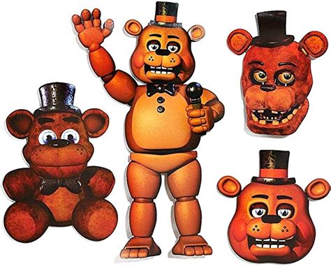 five nights at freddy s freddy character cutouts 4 pieces 20 inches and smaller