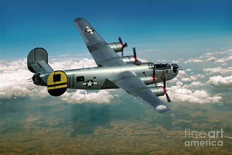 Consolidated B 24 Liberator In High Flight Photograph By Wernher