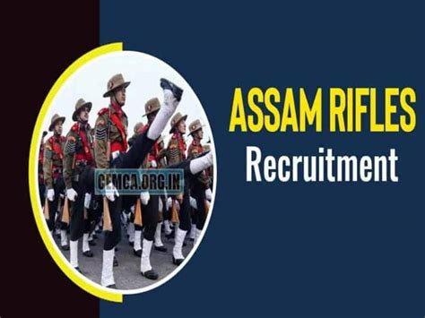 Assam Rifles Tradesman Recruitment Apply Online Eligibility Dates