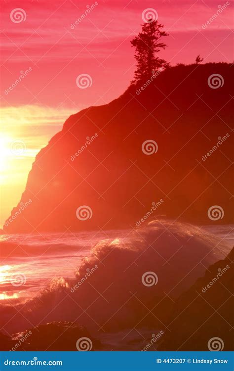 Ruby Beach Sunset With Waves Stock Image Image Of Ecology Northwest