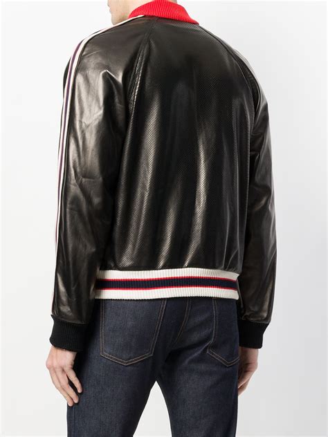 Shop Gucci Stripe Trim Bomber Jacket With Express Delivery Farfetch