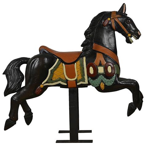 Lovely Wooden Carousel Horse For Sale At 1stdibs