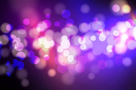 Abstract Circle Blurred Bokeh Lights And Glitter