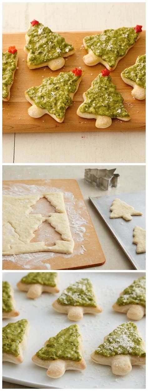 From crescent rolls to pizza crust and biscuits to pie. Pesto Christmas Tree Pizza | Recipe in 2019 | Christmas ...