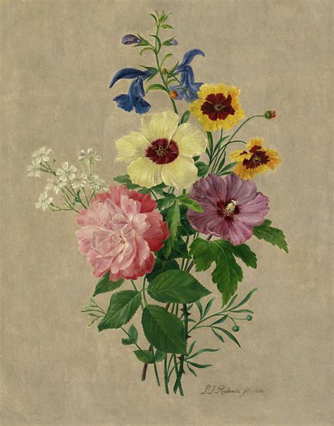 Flowers 1820 Art Print By Pierre Joseph Redoute Art Prints Fine Art