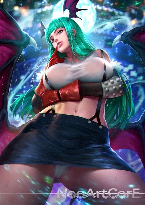 Morrigan Aensland And Tifa Lockhart Final Fantasy Vii And Etc Drawn By