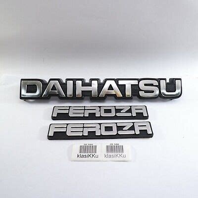 Daihatsu Feroza Grill Emblem Badge Sticker Decal New Set Ebay