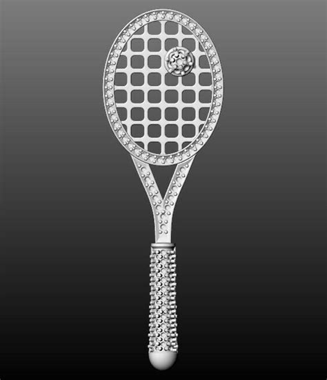 Stl File Golden Tennis Racket Pendant 3d・3d Printing Idea To Download・cults