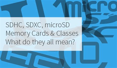 The result is the chaos we enjoy today. What's the Difference Between SD, SDHC , SDXC & Micro SD Cards & Their Different Classes ...