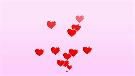 Floating Hearts Animation Valentines Day Stock Motion Graphics Sbv