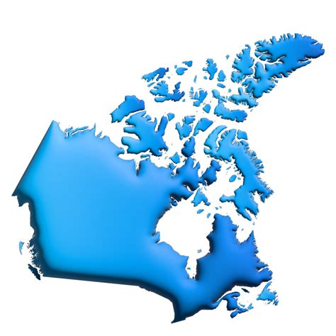 3d Render Country Map Canada 24076018 Png
