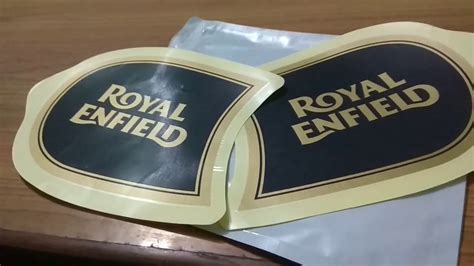 Maya stickers decals sticker modification for royal enfield bullet. Royal Enfield tank sticker - YouTube