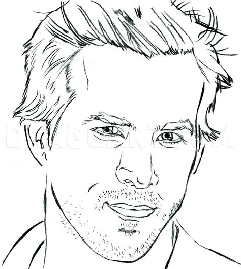 How To Draw Ryan Reynolds Step By Step Drawing Guide By Catlucker